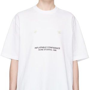 ACNE STUDIOS White 'Inflatable Confidence' T-Shirt